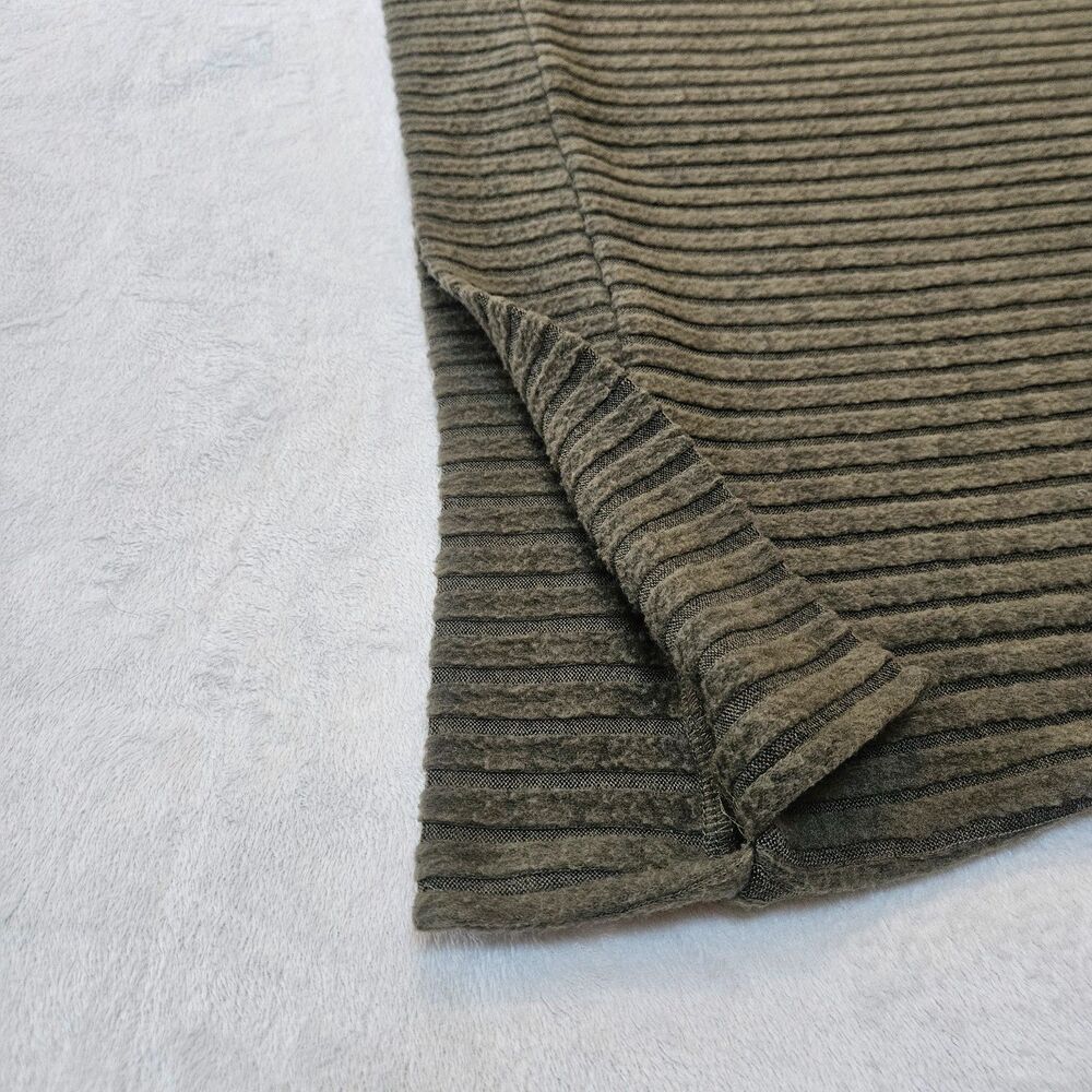 Unbranded Women's Size M Top Tunic Olive Green Long Sleeve V-Neck Ribbed Capsule - Picture 7 of 10